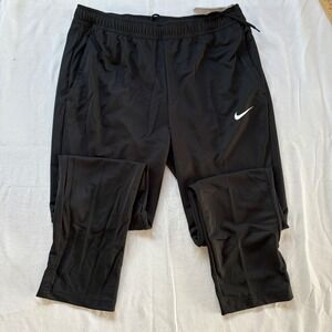 Nike Dri-Fit Womens Training Pants Black Athletic Joggers Size L